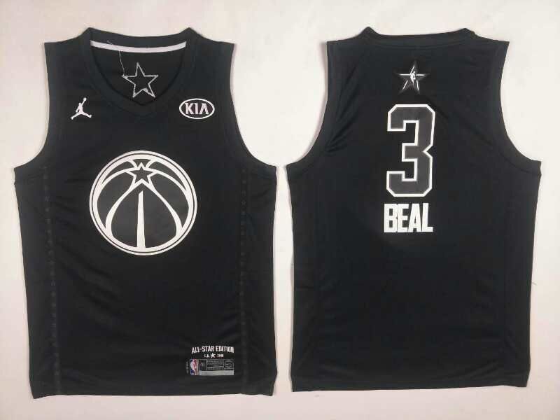 Men Washington Wizards #3 Beal Black 2108 All Stars NBA Jerseys->miami heat->NBA Jersey